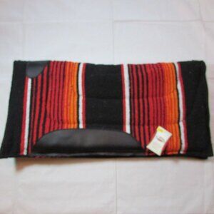 Weaver Acrylic Navajo Saddle Pad Blanket 30"x30" Black/Red